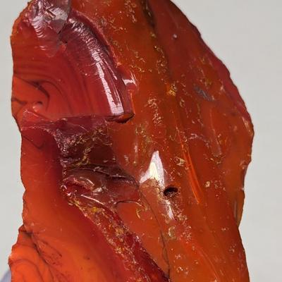 Fiery Red Mahogany Obsidian or Carnelian Slab