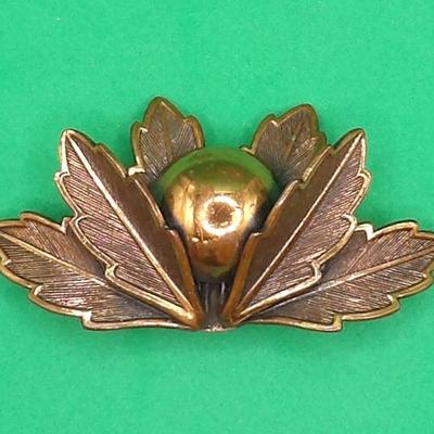 Solid Copper Brooch