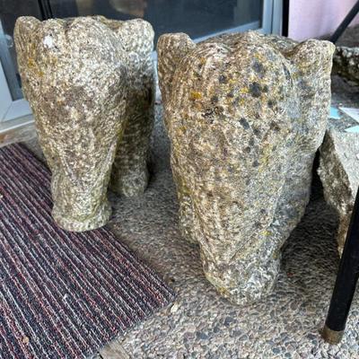 cement elephants