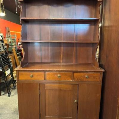 Antique pewter cupboard