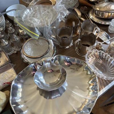 Lots of silverplate serving pieces
