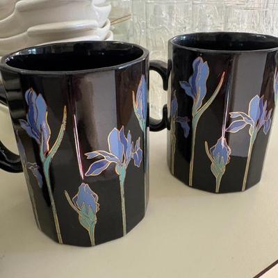 Mikasa blue iris mug