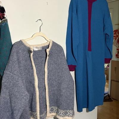 Vintage sweaters and dresses