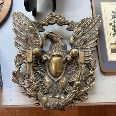 Brass eagle door knocker