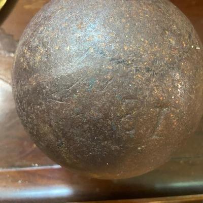 Civil War canon ball (possibly Confederate)