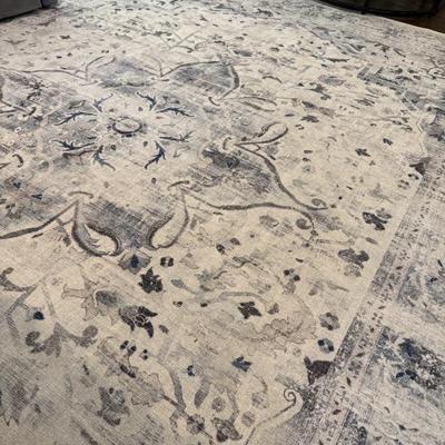 Ruggable Area Rug, Blue Quartz 12x9