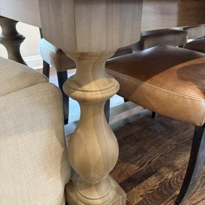 Restoration Hardware 17th Century Monastery rectangular  Table in in Antiqued Grey Oak
43.5” W x 96” L x 30” H 