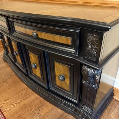 Raymour & Flanigan Bradford Heights Buffet. L: 68" x W: 22.5" x H: 35.5"
