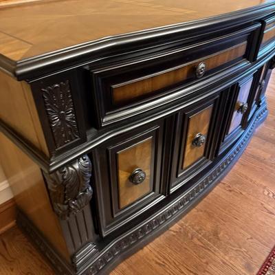 Raymour & Flanigan Bradford Heights Buffet. L: 68" x W: 22.5" x H: 35.5"
