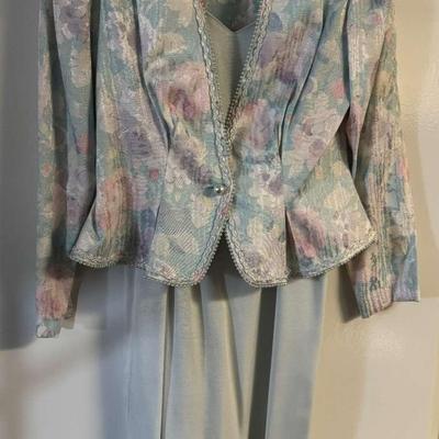 Nah Nah Collections by Johathan Tait Pastel Floral Jacket with Slip Dress Size 6P