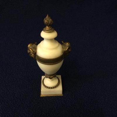 Bronze & Alabaster  Potiche Louis XVI Cassoulet Urn