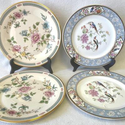 Royal Bavaria “Bird Of Paradise” And Lenox “Morning Blossom” Dinner Plates 4pcs