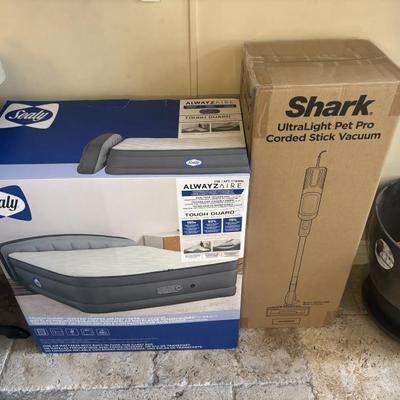 BRAND NEW AIR BED & SHARK CORDED VACUUM 
Available for presale.  Please refer to "Presale" information.  TEXT 760-668-0554...