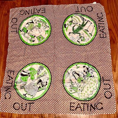 Rare Glentex Eating Out scarf