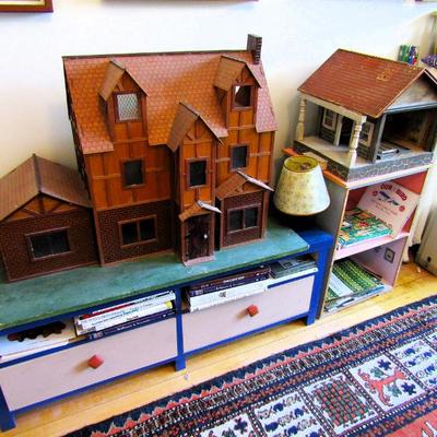 Vintage hand made dollhouses