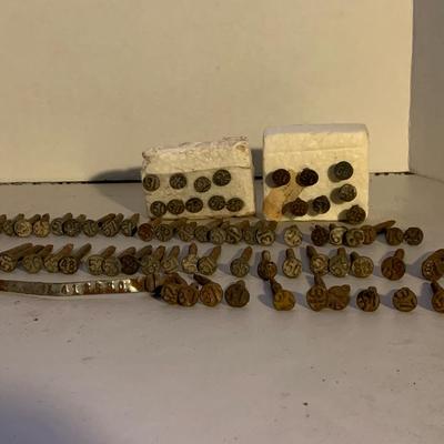 Vintage Railroad Date Nail Collection