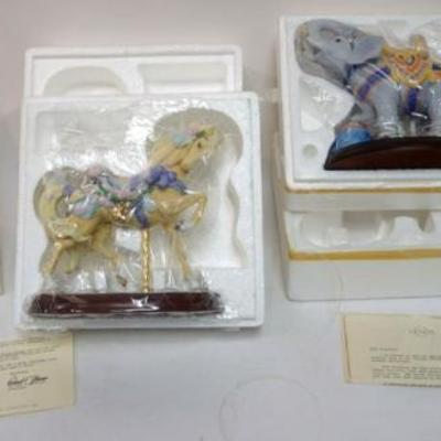 1174	LENOX CHINA *THE CAROUSEL COLLECTION* ELEPHANT & CIRCUS HORSE, EACH APPROXIMATELY 8 IN HIGH
