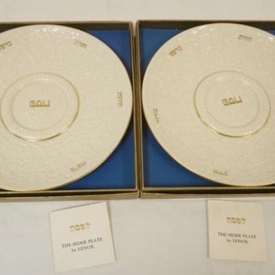 1167	2 LENOX CHINA *THE SEDER PLATE*
