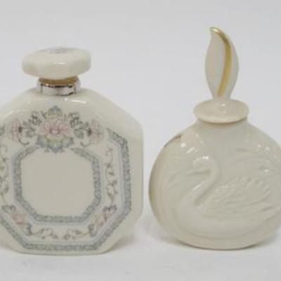 1112	LENOX CHINA FRAGANCE COLLECTION PERFUMES, 4 ASSORTED GOLD WREATH MARKED, APPROXIMATELY 4 1/4 IN H
