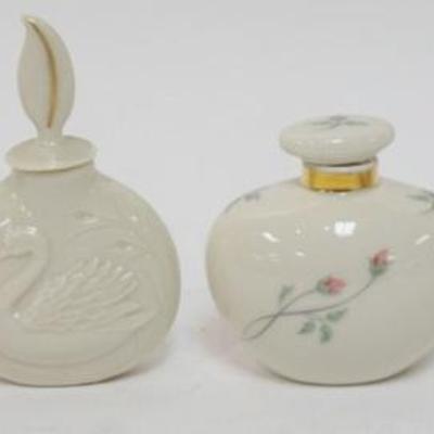 1106	LENOX CHINA FRAGANCE COLLECTION PERFUMES, 4 ASSORTED GOLD WREATH MARKED, APPROXIMATELY 4 1/4 IN H
