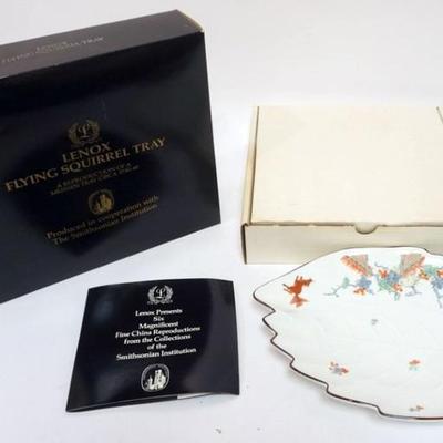 1162	LENOX CHINA MEISSEN *FLYING SQUIRREL TRAY* SMITHSONIAN REPRODUCTION, APPROXIMATELY 13 IN X 9 IN X 1 3/4 IN HIGH
