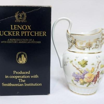 1170	LENOX CHINA *TUCKER PITCHER* SMITHSONIAN REPRODUCTION, APPROXIMATELY 10 IN HIGH
