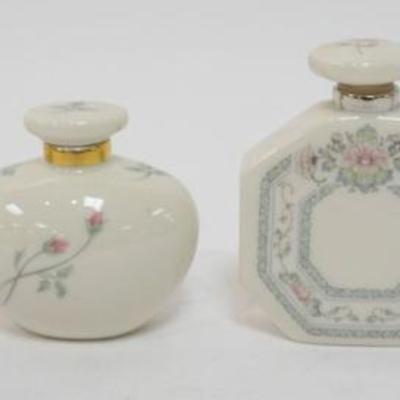 1110	LENOX CHINA FRAGANCE COLLECTION PERFUMES, 4 ASSORTED GOLD WREATH MARKED, APPROXIMATELY 4 1/4 IN H
