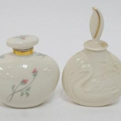 1107	LENOX CHINA FRAGANCE COLLECTION PERFUMES, 4 ASSORTED GOLD WREATH MARKED, APPROXIMATELY 4 1/4 IN H
