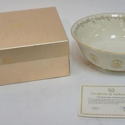 1193	LENOX CHINA *12 DAYS OF CHRISTMAS BOWL*
