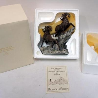 1188	LENOX THE WILDLIFE OF THE SEVEN CONTINENTS *BIGHORN SHEEP* FIGURE, APPROXIMATELY 8 1/2 IN HIGH
