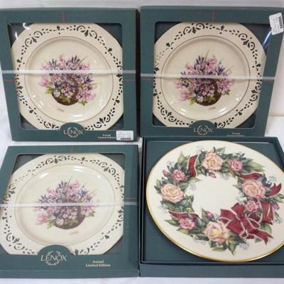 1168	4 LENOX CHINA *PEACE PLATE*
