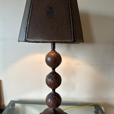 Leather Clad Table Lamp