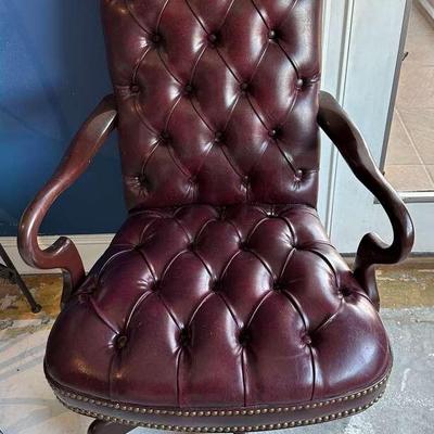 Vintage Leather Office Chair 