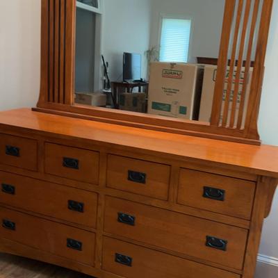 Mission Dresser And Mirror
