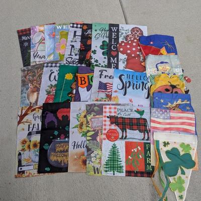 Lot #311 - Huge Lot of Assorted Seasonal Garden Flags
