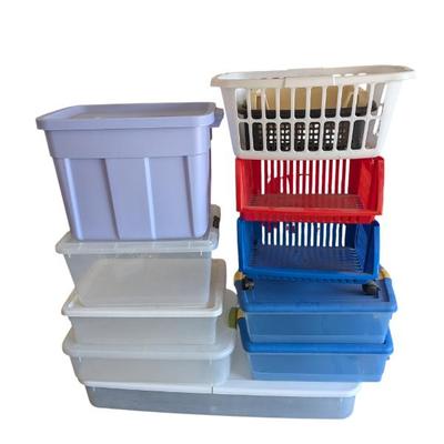 Lot #336 - Stack of Storage Bins & Baskets