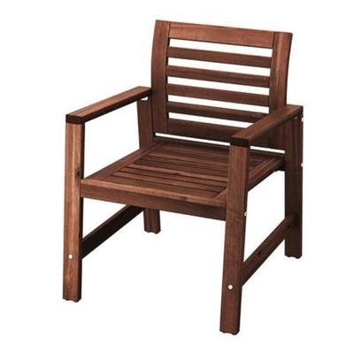 Lot #307 - Four New in Box IKEA Applaro Garden Chairs, Plus 4 Plantation Patterns Used Cushions