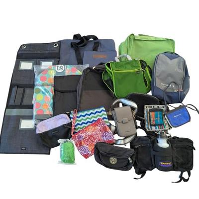 Lot #107 - Colorful Assortment of Travel Bags and Accessories including Sherpani and Stansport