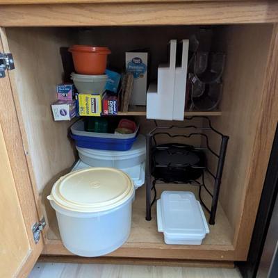 Lot #57 - Assorted Kitchen Storage Containers and Organizers Lot.