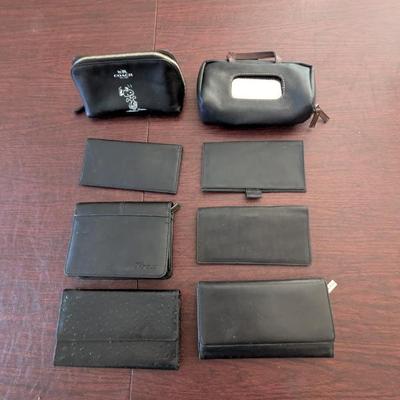 Lot #113 - Assorted Black Wallets and Pouches Lot
