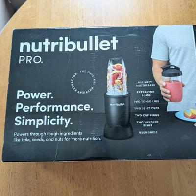 Lot #28 - Nutribullet Pro - 900 Watt Blender - New Open Box