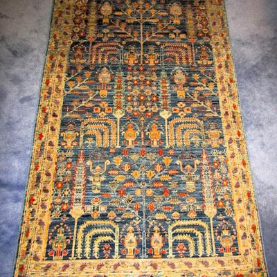 3x5 hand made Vezirhan Turkish wool rug (BID WITH OWNER APPROVAL)