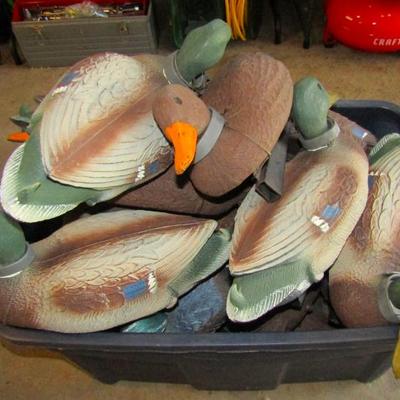 Plastic duck decoys