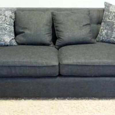 1193	UPHOLSTERED SOFA WITH TUFTED BACK AND SIDES, APPROXIMATELY 91 IN X 38 IN X 31 IN H
