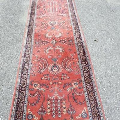1284	HAND WOVEN PERSIAN WOOL RUNNER, APPROXIMATELY 2 FT 6 IN  X 13 FT
