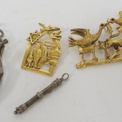 1151	GROUP OF ASSORTED JUDIACA JEWELRY, 2 PIECES POSSIBLY STERLING
