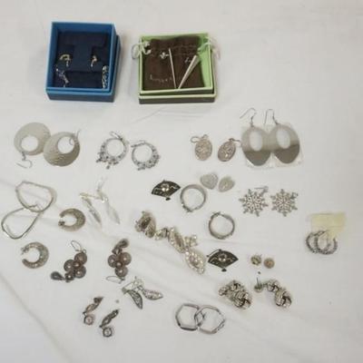 1161	ASSORTMENT OF 23 LADIES EARRINGS, SOME MARKED BY THE MAKER
