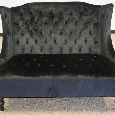1194	VELOUR TUFTED BACK LOVE SEAT, APPROXIMATELY 50 IN X 32 IN X 38 IN H
