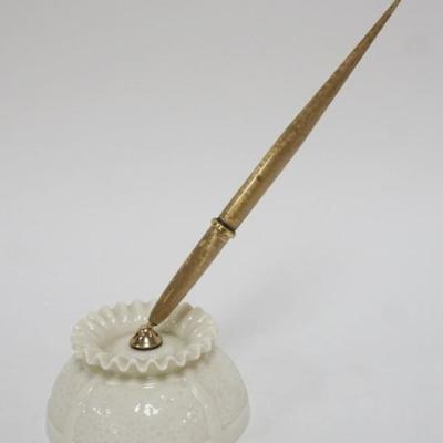 1130	LENOX FOUNTAIN PEN HOLDER, CUSTOM MADE FOR SHEAFFER, APPROXIMATELY 8 IN H
