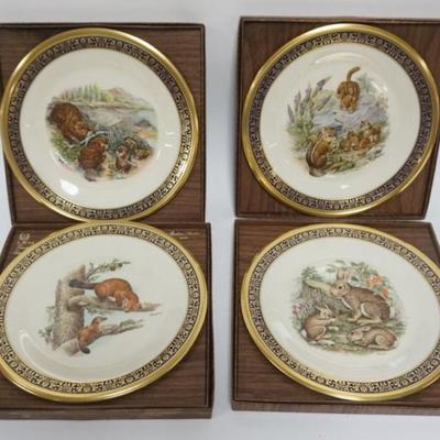 1132	4 LENOX WOODLAND AND WILDLIFE LIMITED EDITION PLATES, EACH APPROXIMATELY 10 3/4 IN
